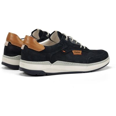 Fluchos - Zapatos de cordones de hombre fabricados en nobuck. Azul 45 Fluchos - Zapatos de cordones de hombre fabricados en nobuck. Azul 45