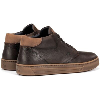 Fluchos - Botines de hombre fabricados en engrasado. Marrón 44 Fluchos - Botines de hombre fabricados en engrasado. Marrón 44
