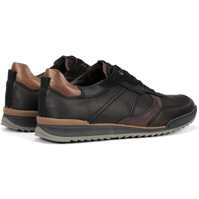 Fluchos - Zapatos de cordones de hombre fabricados en engrasado. Gris oscuro 43 Fluchos - Zapatos de cordones de hombre fabricados en engrasado. Gris oscuro 43
