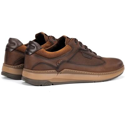 Fluchos - Zapatos de cordones de hombre fabricados en nobuck. Marrón claro 39 Fluchos - Zapatos de cordones de hombre fabricados en nobuck. Marrón claro 39
