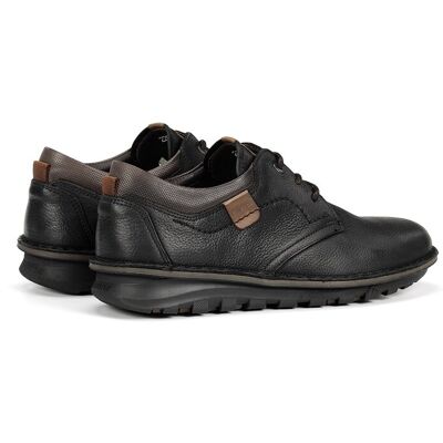 Fluchos - Zapatos de cordones de hombre fabricados en piel. Gris oscuro 42 Fluchos - Zapatos de cordones de hombre fabricados en piel. Gris oscuro 42