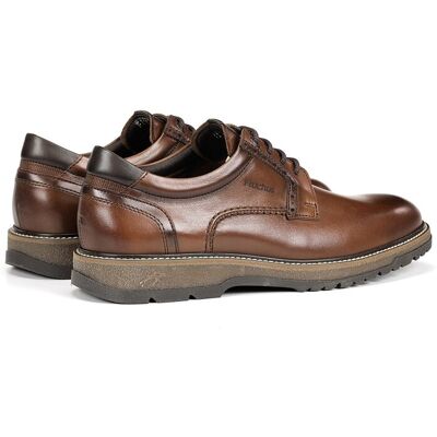 Fluchos - Zapatos de cordones de hombre fabricados en piel. Marrón claro 45 Fluchos - Zapatos de cordones de hombre fabricados en piel. Marrón claro 45