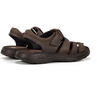 Fluchos - Sandalias de hombre fabricados en engrasado. Marrón 42 Fluchos - Sandalias de hombre fabricados en engrasado. Marrón 42