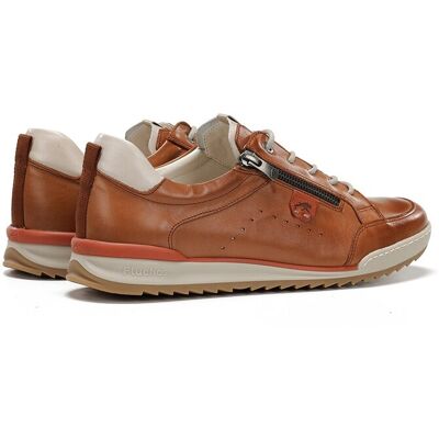 Fluchos - Zapatos de cordones de hombre fabricados en piel. Marrón 45 Fluchos - Zapatos de cordones de hombre fabricados en piel. Marrón 45
