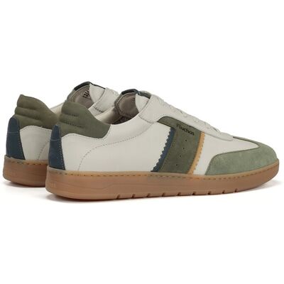 Fluchos - Zapatos de cordones de hombre fabricados en serraje. Verde 42 Fluchos - Zapatos de cordones de hombre fabricados en serraje. Verde 42