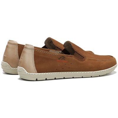 Fluchos - Mocasines de hombre fabricados en nobuck. Marrón 43 Fluchos - Mocasines de hombre fabricados en nobuck. Marrón 43