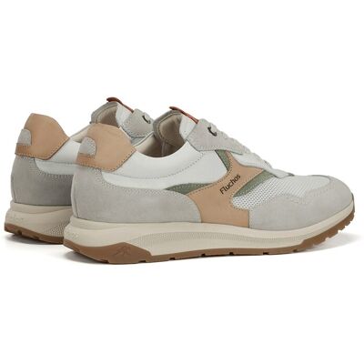 Fluchos - Zapatos de cordones de hombre fabricados en serraje. Gris 45 Fluchos - Zapatos de cordones de hombre fabricados en serraje. Gris 45