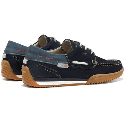 Fluchos - Náuticos de hombre fabricados en nobuck. Azul 44 Fluchos - Náuticos de hombre fabricados en nobuck. Azul 44