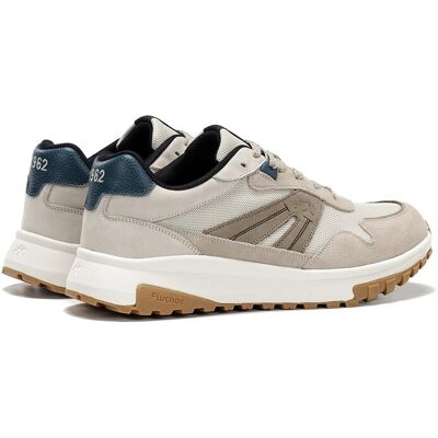 Fluchos - Zapatos de cordones de hombre fabricados en serraje. Marrón 46 Fluchos - Zapatos de cordones de hombre fabricados en serraje. Marrón 46