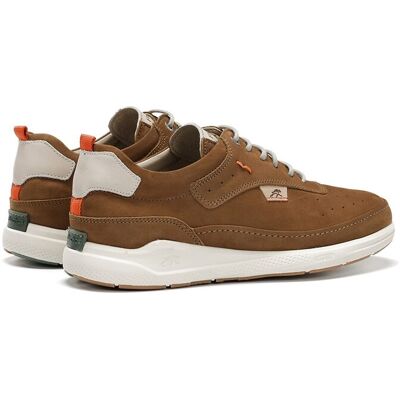 Fluchos - Zapatos de cordones de hombre fabricados en nobuck. Marrón 46 Fluchos - Zapatos de cordones de hombre fabricados en nobuck. Marrón 46