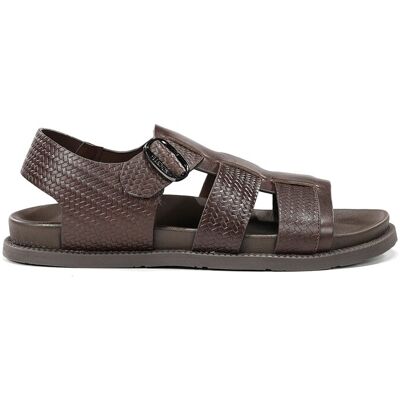 Fluchos - Sandalias de hombre fabricados en piel. Marrón 44 Fluchos - Sandalias de hombre fabricados en piel. Marrón 44