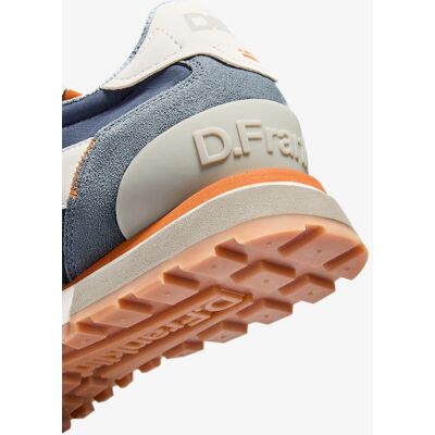 D.Franklin - Zapatillas deportivas de hombre Vibla. Azul marino / Naranja 44 D.Franklin - Zapatillas deportivas de hombre Vibla. Azul marino / Naranja 44