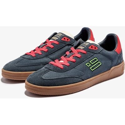 D.Franklin - Zapatillas deportivas unisex en ante Rebel suede. Azul marino / Naranja 42 D.Franklin - Zapatillas deportivas unisex en ante Rebel suede. Azul marino / Naranja 42