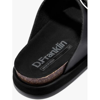 D.Franklin - Sandalias de pala de hombre en piel Vibe champion. Negro 41 D.Franklin - Sandalias de pala de hombre en piel Vibe champion. Negro 41