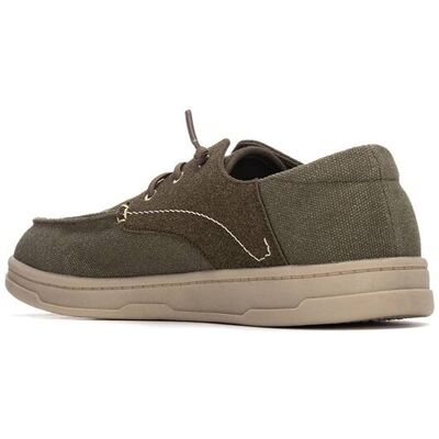 XTI - Zapatillas de hombre con cordones de vestir. Kaki 42 XTI - Zapatillas de hombre con cordones de vestir. Kaki 42