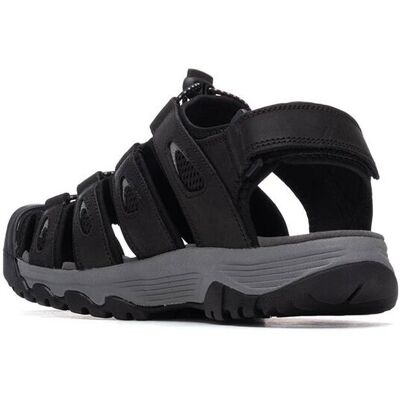 XTI - Sandalias de hombre de piel con cordones. Negro 40 XTI - Sandalias de hombre de piel con cordones. Negro 40