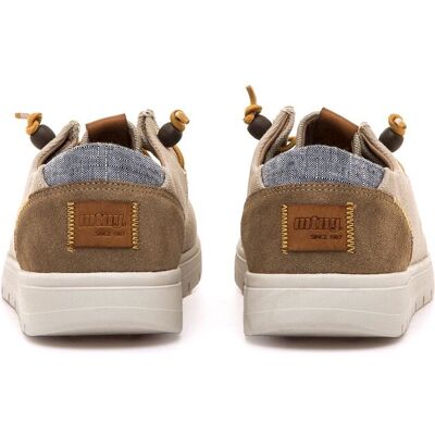 mustang - Mocasines de hombre en piel de serraje con piso ligero. Topo 41 mustang - Mocasines de hombre en piel de serraje con piso ligero. Topo 41