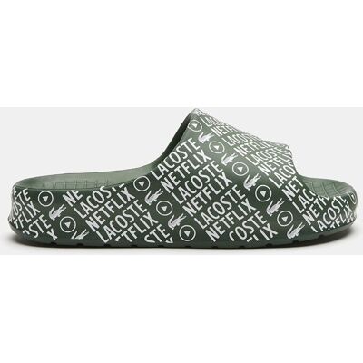 Lacoste - Chanclas × Netflix Serve Slide 2.0 de hombre en material sintético. Verde 42 Lacoste - Chanclas × Netflix Serve Slide 2.0 de hombre en material sintético. Verde 42