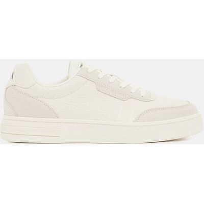 Armani - Zapatillas de hombre con multilogos en relieve. Blanco 42 Armani - Zapatillas de hombre con multilogos en relieve. Blanco 42