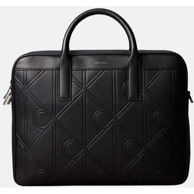 Calvin Klein - Maletín para Ordenador negro logo emblem monogram. Negro única Calvin Klein - Maletín para Ordenador negro logo emblem monogram. Negro única