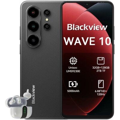 Blackview Wave 10 4G 8GB Negro 128GB 6,88" Cámara 32MP Blackview Wave 10 4G 8GB Negro 128GB 6,88" Cámara 32MP