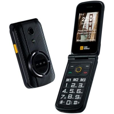 Móvil básico AGM M8 FLIP Dual SIM resistente IP68 2.8" 1500 mAh Negro Móvil básico AGM M8 FLIP Dual SIM resistente IP68 2.8" 1500 mAh Negro