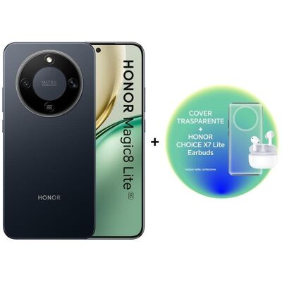 HONOR Magic8 Lite 5G 8GB 256GB 6.79" Negro + HONOR Choice X7 Lite + Funda Transparente HONOR Magic8 Lite 5G 8GB 256GB 6.79" Negro + HONOR Choice X7 Lite + Funda Transparente
