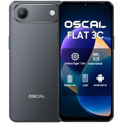 OSCAL Flat 3C 4G 4GB 128GB 6.56" Negro OSCAL Flat 3C 4G 4GB 128GB 6.56" Negro