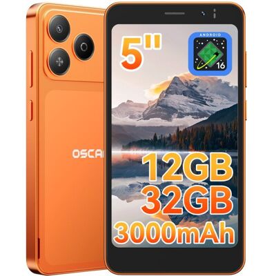 OSCAL Flat 3C Mini 4G 3GB 5" 32GB Naranja batería extraíble OSCAL Flat 3C Mini 4G 3GB 5" 32GB Naranja batería extraíble