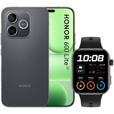 HONOR 600 Lite 5G 16GB 256GB 6.6" Velvet Black + Smartwatch Watch 2i HONOR 600 Lite 5G 16GB 256GB 6.6" Velvet Black + Smartwatch Watch 2i