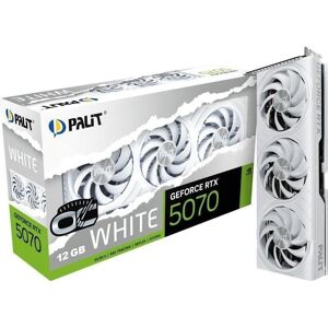 Tarjeta Gráfica Palit GeForce RTX 5070 White OC 12GB GDDR7 Reflex 2 RTX AI DLSS4 Tarjeta Gráfica Palit GeForce RTX 5070 White OC 12GB GDDR7 Reflex 2 RTX AI DLSS4