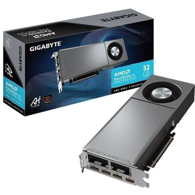 Tarjeta Gráfica GIGABYTE Radeon AI PRO R9700 32GB GDDR6 PCIe 5.0 Tarjeta Gráfica GIGABYTE Radeon AI PRO R9700 32GB GDDR6 PCIe 5.0