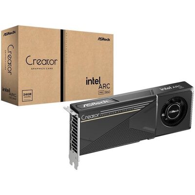 Tarjeta Gráfica ASRock Intel Arc Pro B60 Creator 24GB GDDR6 Cuatro DisplayPort PCIe 4.0 Tarjeta Gráfica ASRock Intel Arc Pro B60 Creator 24GB GDDR6 Cuatro DisplayPort PCIe 4.0