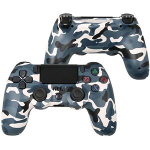 Kinsi Mando inalámbrico compatible PS4 Bluetooth Doble Motor Vibración 600mAh Antideslizante Camuflaje Kinsi Mando inalámbrico compatible PS4 Bluetooth Doble Motor Vibración 600mAh Antideslizante Camuflaje