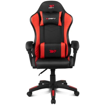 Silla Drift DR35 Diseño Exclusivo Gaming Negra/Roja respaldo reclinable cojines lumbar y cervical Silla Drift DR35 Diseño Exclusivo Gaming Negra/Roja respaldo reclinable cojines lumbar y cervical