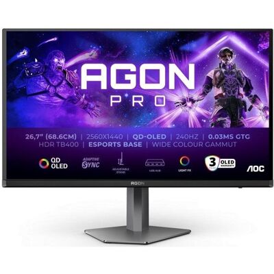 AOC AGON AG276QZD2 26.7" QD-OLED QHD 240Hz 0.03ms HDR 400 Adaptive Sync AOC AGON AG276QZD2 26.7" QD-OLED QHD 240Hz 0.03ms HDR 400 Adaptive Sync