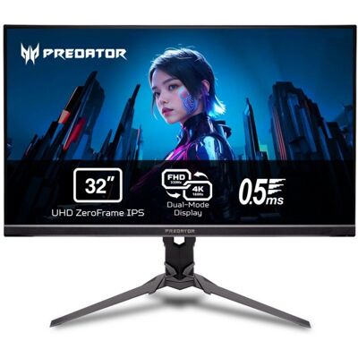 Monitor Acer Gaming Predator XB323QKV4 32" UHD 4K 160Hz Dual Mode IPS 0,5m FreeSync Premium HDR10 Monitor Acer Gaming Predator XB323QKV4 32" UHD 4K 160Hz Dual Mode IPS 0,5m FreeSync Premium HDR10