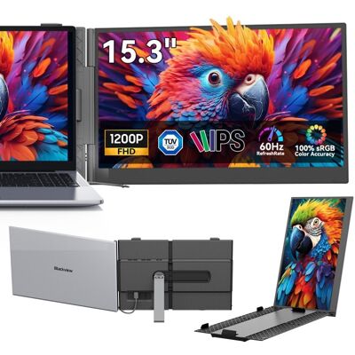 Monitor portátil Blackview SCM8 15.3" FHD 60Hz IPS Ultrafino USB-C Aluminio Monitor portátil Blackview SCM8 15.3" FHD 60Hz IPS Ultrafino USB-C Aluminio