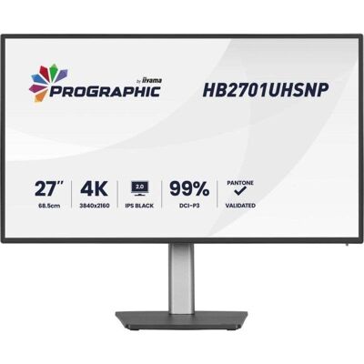Monitor iiyama ProLite HB2701UHSNP-B1 27" UltraHD 4K 60Hz IPS Black HDR400 4 ms Monitor iiyama ProLite HB2701UHSNP-B1 27" UltraHD 4K 60Hz IPS Black HDR400 4 ms