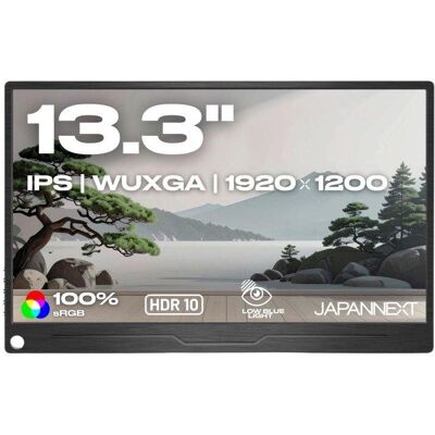 Monitor JAPANNEXT JN-MD-IPS133WUXGAR 13,3" WUXGA 60Hz IPS HDR Altavoces USB-C FreeSync G-Sync Monitor JAPANNEXT JN-MD-IPS133WUXGAR 13,3" WUXGA 60Hz IPS HDR Altavoces USB-C FreeSync G-Sync