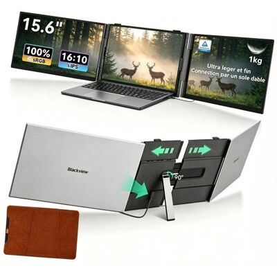 Monitor Blackview DCM8 Pro 15,3" FullHD+ 60Hz IPS Triple Pantalla USB-C Altavoz Integrado Monitor Blackview DCM8 Pro 15,3" FullHD+ 60Hz IPS Triple Pantalla USB-C Altavoz Integrado