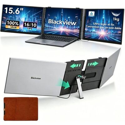 Monitor Blackview DCM8 Pro 15,3" FullHD+ 60Hz IPS Triple Pantalla USB-C Portátil Monitor Blackview DCM8 Pro 15,3" FullHD+ 60Hz IPS Triple Pantalla USB-C Portátil