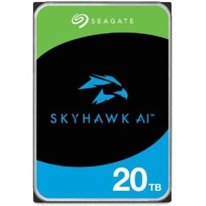 Disco Duro Seagate 20 TB HDD 7200rpm 6 Gbit/s SkyHawk AI + Soporte RV Disco Duro Seagate 20 TB HDD 7200rpm 6 Gbit/s SkyHawk AI + Soporte RV