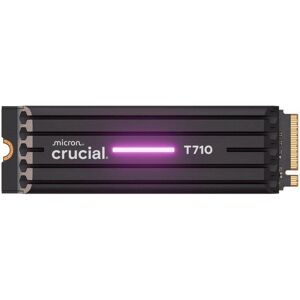 Disco Duro Crucial T710 2TB M.2 NVMe PCIe 5.0 14500 MB/s + Disipador térmico Disco Duro Crucial T710 2TB M.2 NVMe PCIe 5.0 14500 MB/s + Disipador térmico