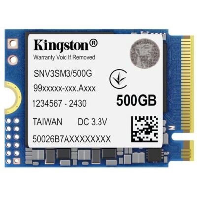 SSD Kingston NV3 500GB M.2 2230 PCIe 4.0 NVMe 3D NAND Alto Rendimiento SSD Kingston NV3 500GB M.2 2230 PCIe 4.0 NVMe 3D NAND Alto Rendimiento