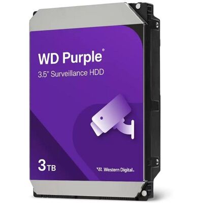 Disco Duro WD Purple WD34PURZ 3TB HDD 5400rpm SATA III 128MB CMR Vigilancia Disco Duro WD Purple WD34PURZ 3TB HDD 5400rpm SATA III 128MB CMR Vigilancia