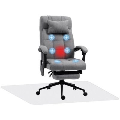 Vinsetto Conjunto De 1 Silla De Masaje Reclinable Y 1 Alfombra Protectora De Suelo Vinsetto Conjunto De 1 Silla De Masaje Reclinable Y 1 Alfombra Protectora De Suelo