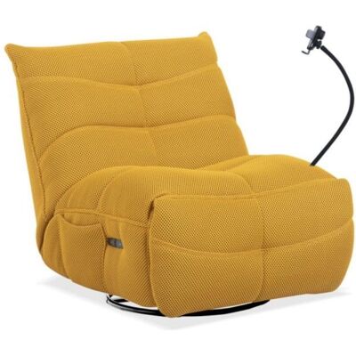 home-heavenly Sillón gamer Dami Relax eléctrico tejido 3D brazo móvil balancín acero Amarillo home-heavenly Sillón gamer Dami Relax eléctrico tejido 3D brazo móvil balancín acero Amarillo