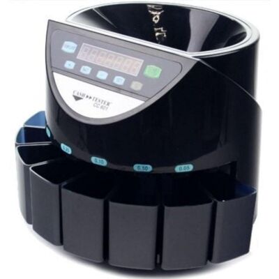 original-brand Contadora de Monedas Cash Tester CC 601 220 Monedas/min Tolva 500 Monedas Clasificación EUR original-brand Contadora de Monedas Cash Tester CC 601 220 Monedas/min Tolva 500 Monedas Clasificación EUR