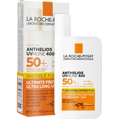 La Roche-Posay Anthelios UVMune 400 Invisible Fluid SPF 50+ - 50ml - Protector Solar Facial La Roche-Posay Anthelios UVMune 400 Invisible Fluid SPF 50+ - 50ml - Protector Solar Facial